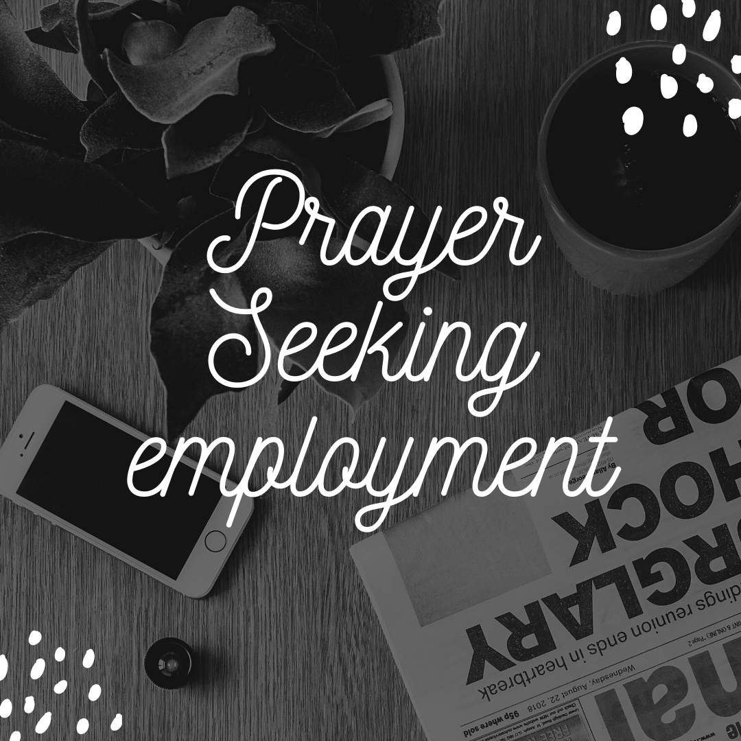 Prayer Seeking employment